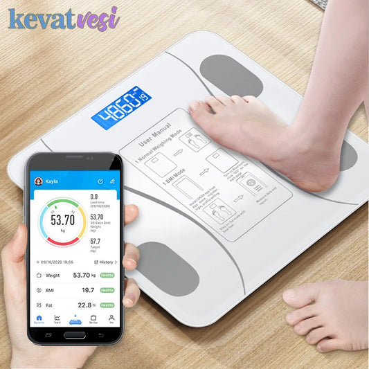 Digital Body Weight Scale Smart, Body Composition Analyzer with Smartphone App